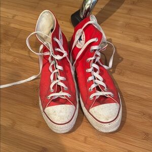 Converse Platform Red High-Top Sneakers